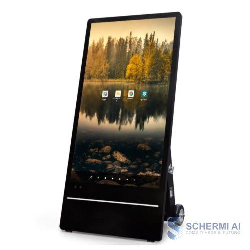 Totem Lcd Portatile A Batteria Powerpad 49" Outdoor